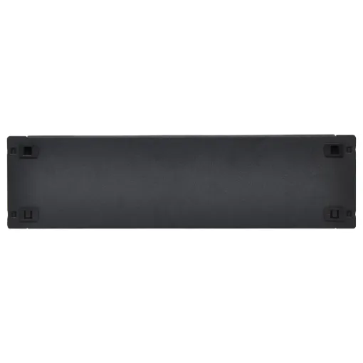 A real time saver for the installer, these snap in rack panels provide instant in-fill between equipment in 19" rack systems. They require no cage nuts, bolts or tools and are easily removed and relocated if required by pushing the two pressure clips inwards. Coated in a hard wearing stippled black powdercoat.