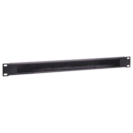 Provides internal protection for racks from dust and debris whilst still allowing terminated cables to enter for quick connection when you need it. Brush opening size 28H x 388Wmm.