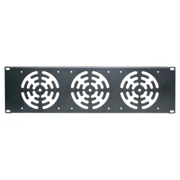 Pre-punched with provision to suit 3 x 120mm fans. Tough powdercoated finish. Fans not supplied.