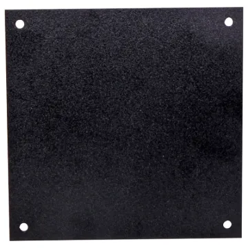 Blanking plate powdercoated in the same colour as the main panel.