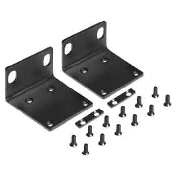 A pair of rack ears suitable for mounting two Redback A42XX zone PA amplifiers into a 1RU rack space.  Includes 2 rack ears and 8 mounting screws. 
