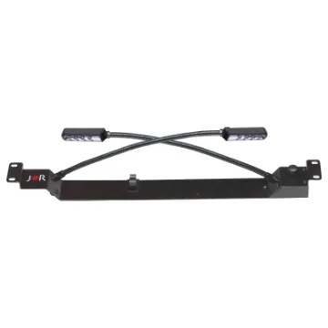 This recessed rack mounting dual gooseneck light is ideal for illuminating equipment within a rack. The flexible goosenecks enables the light to be directed where desired. It includes an inbuilt dimmer to adjust the light intensity.
Goosenecks length app