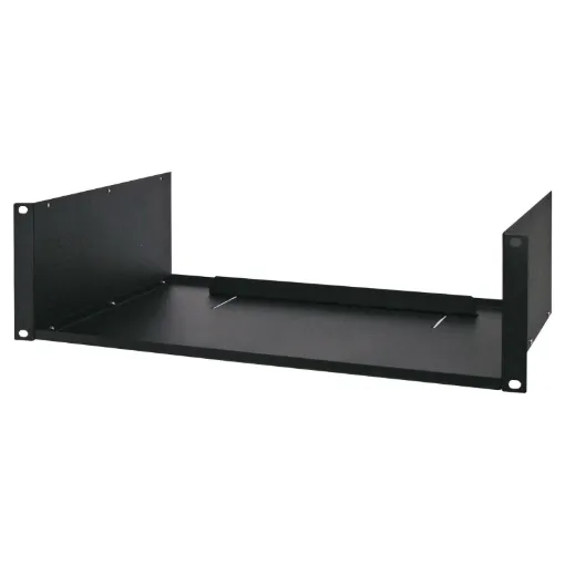 All models supplied in flat pack form - assembles in minutes. Simply screws to the rack frame. Suitable for equipment that does not rack mount, e.g. C.D. players, tuners, videos, computer monitors, etc.