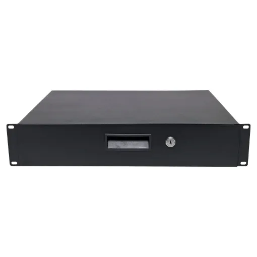 Ideal for holding ancillary items within a rack. Tough powdercoated finish. Supplied in flat pack format which assembles in minutes. Size: &#8776430W x 350D x 88Hmm