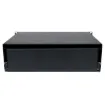 A 3RU 19" rack drawer with 350mm depth, ideal for holding any patch leads, connectors, tools, etc within a rack frame. Tough powdercoated finish. Size: 430W x 350D x 130Hmm