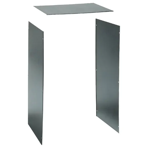 Panel sets provide a neat finish, concealing all enclosed equipment and prevent unauthorised access to the rack.
Each set includes a solid top panel and two side panels. 24U. 600mm deep.
To add ventilation, we suggest using the H5603 vented top panel.