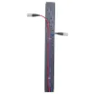 These cable trays bolt to one of the upright sections in a rack frame and allow equipment leads to be cable tied neatly to the tray. This reduces the stress on the leads and also the risk of equipment becoming disconnected accidentally.