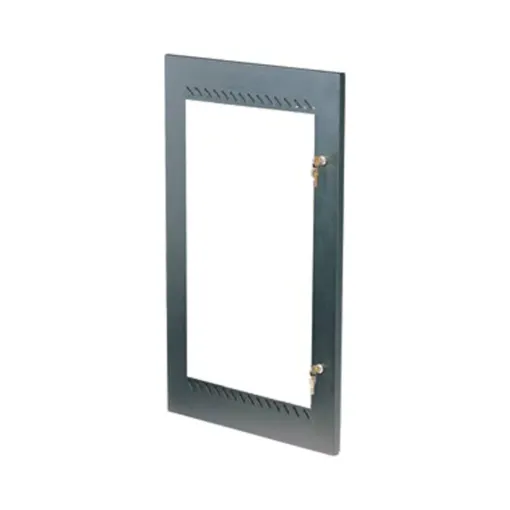 These lockable perspex doors may be mounted on the front or rear of the rack. Note, a pop-rivet gun is required for attaching door to the rack frame. Add 30mm to the depth measurement of your rack per door.