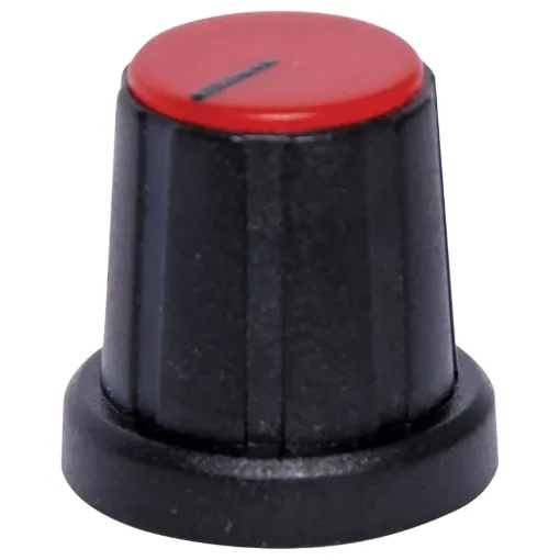 'D' type to suit 1/4" shaft with flattened edge. Removable coloured caps for precise pointer alignment. Unsuitable for R 2150 series wirewound pots.

Please Note: These do not fit the D Shaft Rotary Switch series S 3021 to S 3024.