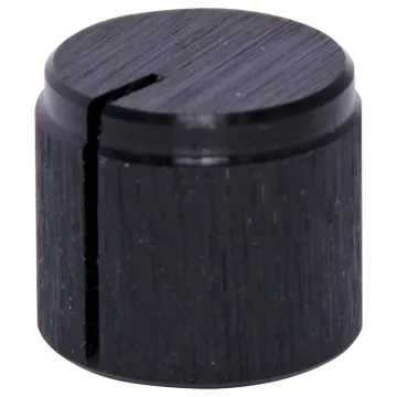 1/4" shaft with grubscrew. Black Anodised