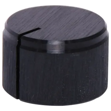 1/4" shaft with grubscrew. Black Anodised