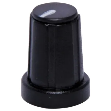 Suits 18 tooth splined shaft. Black cap with white pointer line.H 6510: A=10, B=18.5, C=14, D=14.5.