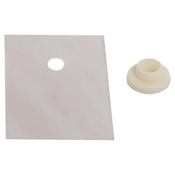 Complete insulating kits include washers and bushes for mounting 4 devices (2 bushes per TO3-P).