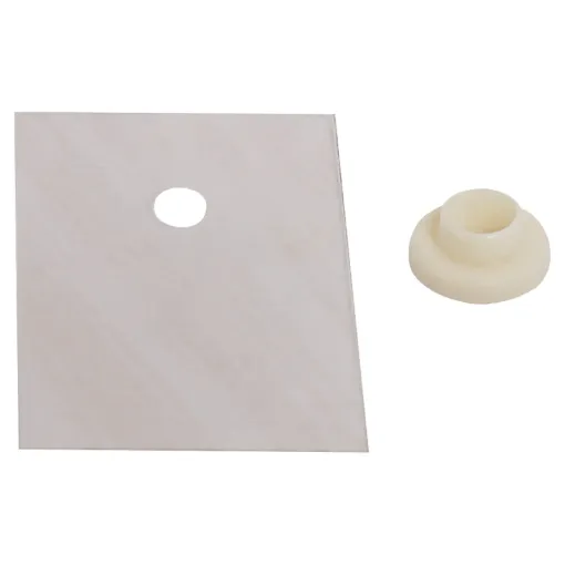 Complete insulating kits include washers and bushes for mounting 4 devices (2 bushes per TO3-P).