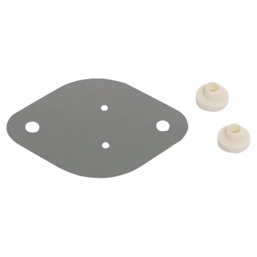 Complete insulating kits include washers and bushes for mounting 4 devices (2 bushes per TO-3).