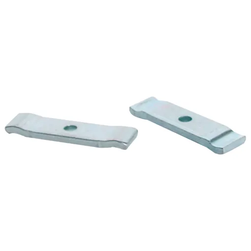 Clamps two TO-220 devices to a heatsink.