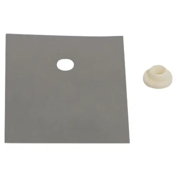 New adhesive silicone washers now available simplifying installation. Complete insulating kits include washers and bushes for mounting 4 devices (1 bush per TO-3P). Washers and bushes are available in bulk packs separately.