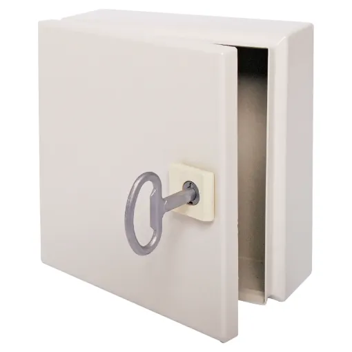 Constructed from 1.2mm steel, these heavy duty wall mount enclosure is suitable for mounting electrical switching circuitry and other industrial designs. Panels are coated in a tough, rippled epoxy polyester powder coat in RAL7035.
