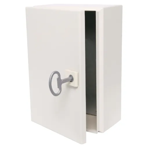 Constructed from 1.2mm steel, these heavy duty wall mount enclosure is suitable for mounting electrical switching circuitry and other industrial designs. Panels are coated in a tough, rippled epoxy polyester powder coat in RAL7035.