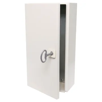 Constructed from 1.2mm steel, these heavy duty wall mount enclosure is suitable for mounting electrical switching circuitry and other industrial designs. Panels are coated in a tough, rippled epoxy polyester powder coat in RAL7035.