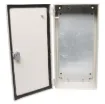 Constructed from 1.2mm steel, these heavy duty wall mount enclosure is suitable for mounting electrical switching circuitry and other industrial designs. Panels are coated in a tough, rippled epoxy polyester powder coat in RAL7035.