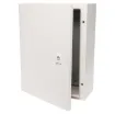 Constructed from 1.2mm steel, these heavy duty wall mount enclosure is suitable for mounting electrical switching circuitry and other industrial designs. Panels are coated in a tough, rippled epoxy polyester powder coat in RAL7035.
