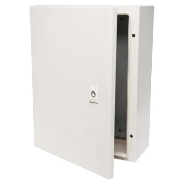Constructed from 1.2mm steel, these heavy duty wall mount enclosure is suitable for mounting electrical switching circuitry and other industrial designs. Panels are coated in a tough, rippled epoxy polyester powder coat in RAL7035.