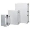 A range of high strength ABS enclosures with UV stabilisation for external use. Suitable for housing terminal boxes, distribution panels, instruments and electrical equipment. Wide temperature range -40 to +120°C for demanding environments.
