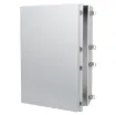 A range of high strength ABS enclosures with UV stabilisation for external use. Suitable for housing terminal boxes, distribution panels, instruments and electrical equipment. Wide temperature range -40 to +120°C for demanding environments.