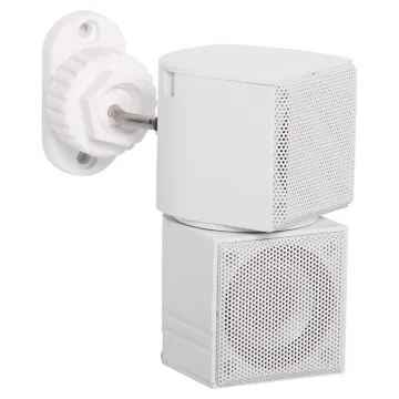 Wall mount bracket with adjustable ball joint to suit wall mount speakers. M6 thread.
