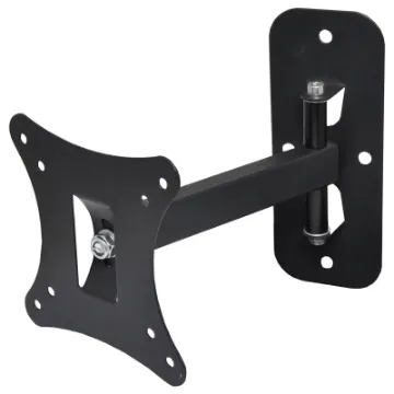Ideal for LCD monitors in bars, restaurants, hotels, information areas etc. Distance from wall 40-180mm. Tilt up and down 15&deg. Swivel at 90&deg. Suits screens 10"-26" up to 25kg. Suits Vesa mounts 75 x 75 to 100 - 100mm