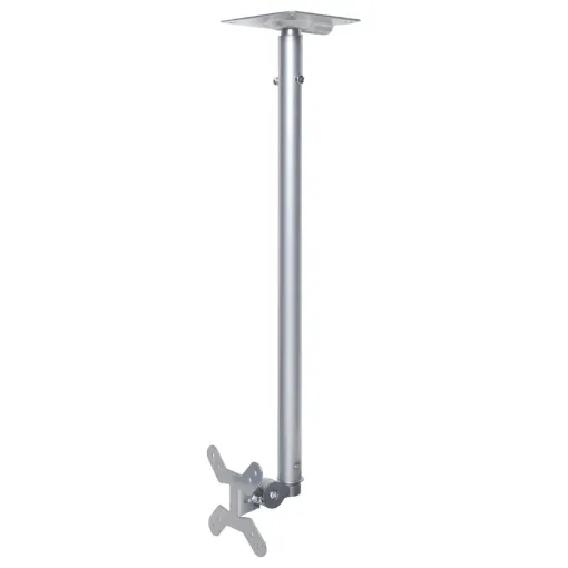 Allows mounting of LCD screens from ceiling. Ideal for installations where wall mounting is not possible. Mounting height from ceiling can be varied from 600mm to 1000mm in 100mm steps.