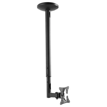 This ceiling bracket is ideal to mount LCD screens from the ceiling. In particular the bracket is ideal for installations where wall mounting is not possible. Mounting height from ceiling can be varied from 600mm to 1000mm in 100mm steps.