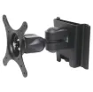 Ideal for mounting smaller LCDs such as computer and security monitors, POS touch screens etc. A clever two piece design makes installation very easy. Suits VESA standard MIS-D 60, 75 & 100. Mounting is ≈150mm from wall.