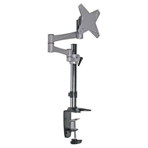 This stylish desk mount bracket simply clamps to your desk and supports screen sizes 13-27" weighing up to 8kg.