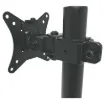 A durable all steel desk mount bracket for computer monitors between 17" and 32" in size, weighing up to 9kg.