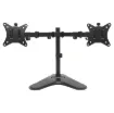 A durable all steel desk mount bracket for computer monitors between 17" and 32" in size, weighing up to 9kg each.