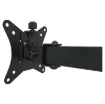 A durable all steel desk mount bracket for computer monitors between 17" and 32" in size, weighing up to 9kg each.