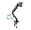 This stylish desk mount bracket simply clamps or screws to your desk and supports a 13" to 27" monitor weighing up to 6kg.