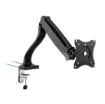 This stylish desk mount bracket simply clamps or screws to your desk and supports a 13" to 27" monitor weighing up to 6kg.