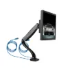 This stylish desk mount bracket simply clamps or screws to your desk and supports a 13" to 27" monitor weighing up to 6kg.