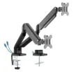 This stylish desk mount bracket simply clamps to your desk and supports screen sizes 17"-32" weighing up to 6kg. Includes 2 USB ports.