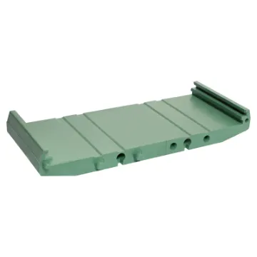 107.5mm wide DIN rail base sections for PCB mounting. 22.5mm length.