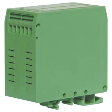 Designed for housing industrial control circuitry. The design includes integral PCB mounted terminals for ease of access and wiring once assembled. Each enclosure includes terminals and DIN rail mounting base, which suits 35mm top hat and asymmetrical &quotG&quot