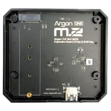 SATA expansion can be screwed onto the bottom of the case to provide support for M.2 SATA SSD drives.