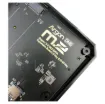 SATA expansion can be screwed onto the bottom of the case to provide support for M.2 SATA SSD drives.