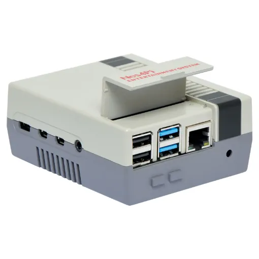 A retro gaming styled Pi 4 case providing excellent cooling performance and easy access to all of the Pi’s ports. Ideal for RetroPi gaming projects. Internal fan for added cooling.