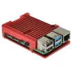This is an armor aluminum alloy case designed for the Raspberry Pi 4 computer model B. It is a great passive cooling case to help raspberry pi 4 board cooling down.
