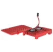 This is an armor aluminum alloy case designed for the Raspberry Pi 4 computer model B. Features dual cooling fans.