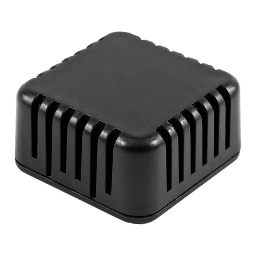 This enclosure has a vented design which protects electronics from harmful contact  with hands or tools, but allows entry of air and moisture for applications which require environmental exposure (ex: sensors).
It''s ideally suited for mounting of printed circuit boards.